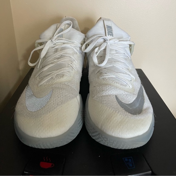 Nike Basketball Shoes All White - Size 13 Mens - Picture 2 of 9